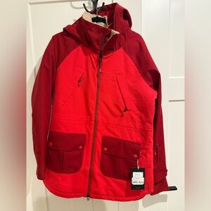 New Womens Burton Prowess Jacket Tomato / Sun Dried Tomato